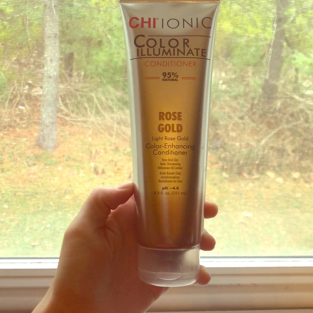 Chi Ionic color enhancing conditioner.